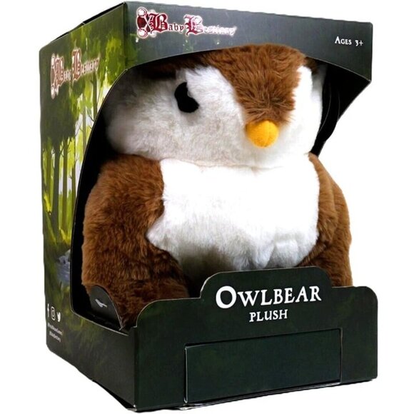 Owlbear Plush - Luxury Owl Bear Stuffed Animal - Boxed & Accessories - Brown - Picture 6 of 9